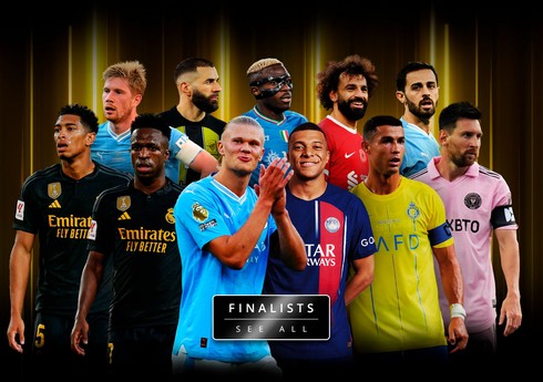 2023-cü ilin ən yaxşı futbolçusu adına namizədlərin yekun siyahısı açıqlanıb