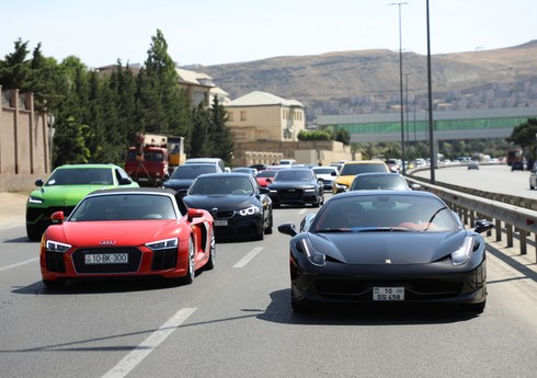 AAF sürətli idman avtomobillərinin Lənkərana yürüşünü təşkil edib