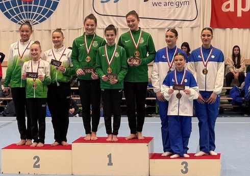 Akrobatika gimnastikası üzrə Azərbaycan millisi Belçikada medal qazanıb