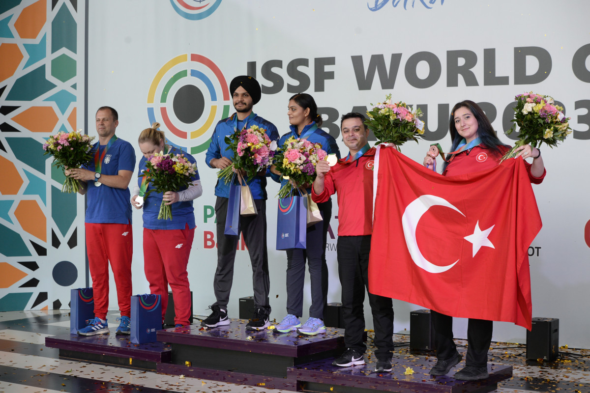 Atıcılıq üzrə dünya kubokunun ikinci günündə Türkiyə komandası qaliblər sırasında olub - FOTO