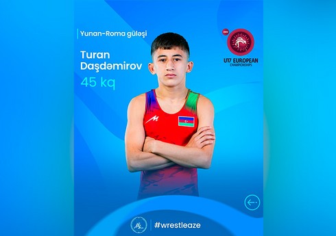 Avropa çempionatı: Azərbaycan güləşçisi erməniyə qalib gələrək finala çıxıb