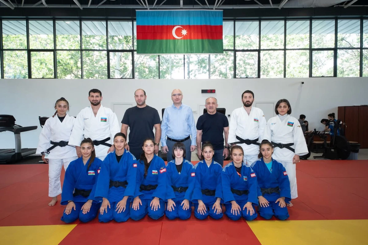 Avropa çempionatında iştirak edəcək cüdoçularla görüş keçirilib - FOTO