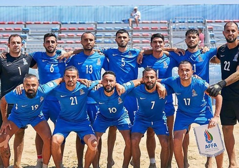 Avropa Oyunları: Azərbaycanın çimərlik futbolu yığması 5-ci yeri tutub