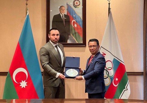 Azər Əliyev Malayziya Olimpiya Şurasının prezidenti ilə görüşüb