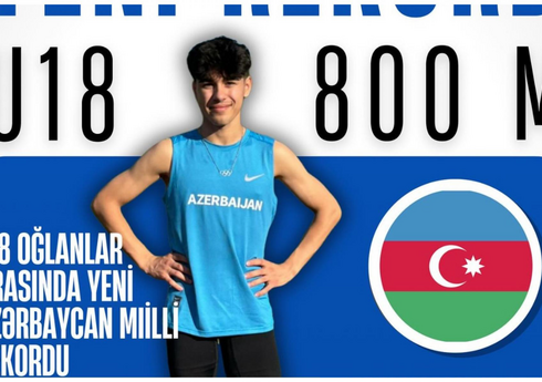 Azərbaycan atleti Balkan çempionatında ölkə rekordunu yeniləyib
