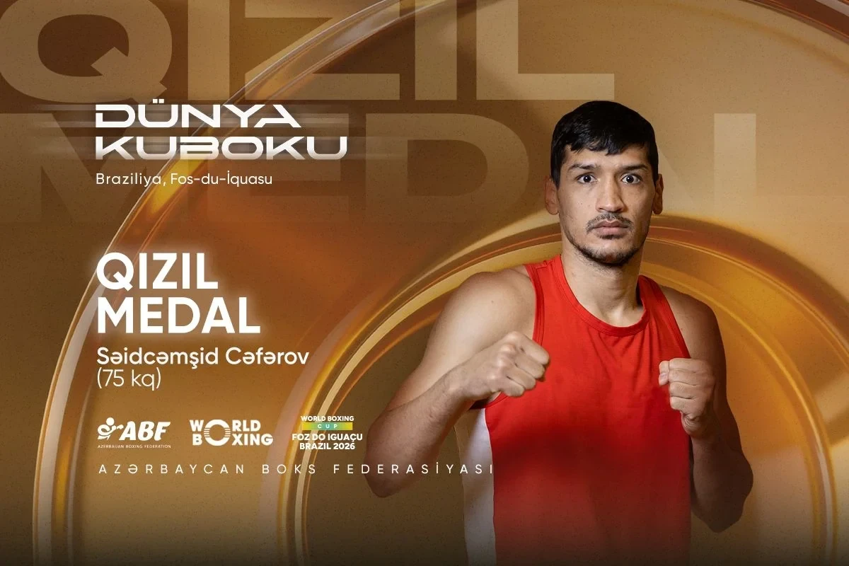 Azərbaycan boksçusu Səidcəmşid Cəfərov Dünya Kubokunda qızıl medal qazanıb