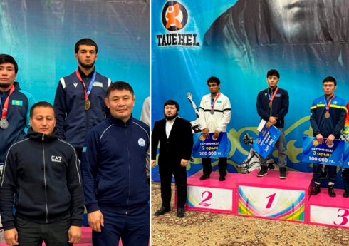 Azərbaycan güləşçiləri Qazaxıstanda 2 qızıl medal qazanıblar