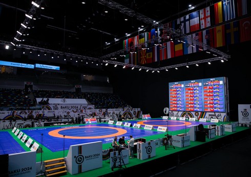 Azərbaycan güləşçisi Bakıdakı Avropa Olimpiya Təsnifat turnirinə qələbə ilə başlayıb