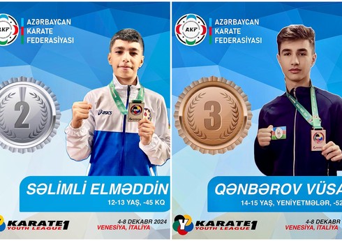 Azərbaycan karateçiləri İtaliyada iki medal qazanıblar