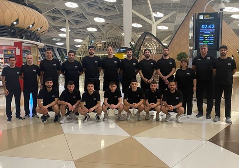 Azərbaycan millisi Gümüş Avropa Liqasının oyunları üçün İsveçə yollanıb