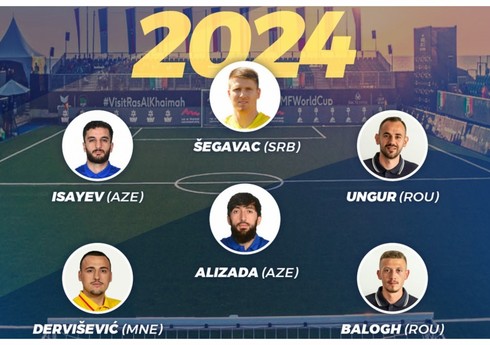 Azərbaycan millisinin iki üzvü Avropada 2024-cü ilin rəmzi komandasında yer alıb