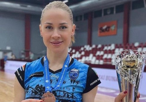 Azərbaycan millisinin voleybolçusu Rumıniya çempionatının bürünc medalını qazanıb