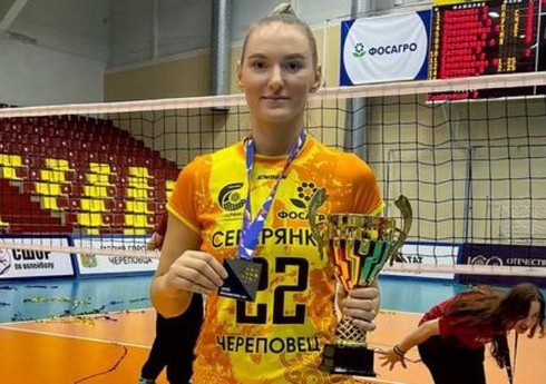 Azərbaycan millisinin voleybolçusu Rusiyada gümüş medal qazanıb