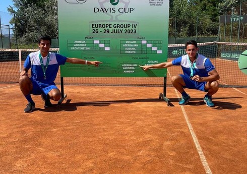 Azərbaycan tennisçiləri Ermənistan millisini məğlub edərək 3-cü qrupa yüksəliblər