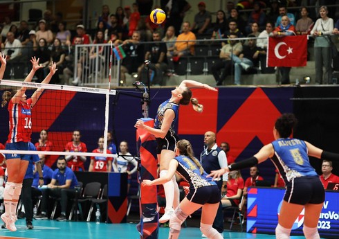 Azərbaycan voleybol millisi Avropa çempionatında ilk məğlubiyyətini alıb