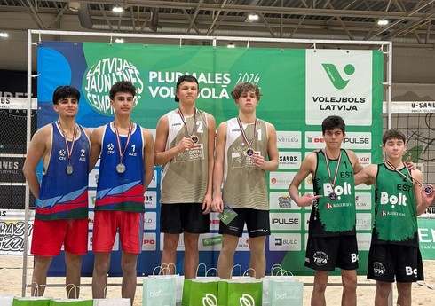 Azərbaycanın çimərlik voleybolu millisi beynəlxalq turnirdə gümüş medal qazanıb