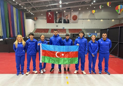 Azərbaycanın stolüstü tennisçiləri Türkiyədə beynəlxalq yarışa qatılıblar