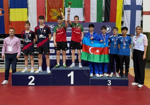Azərbaycanın stolüstü tennisçiləri Xorvatiyada bürünc medal qazanıblar