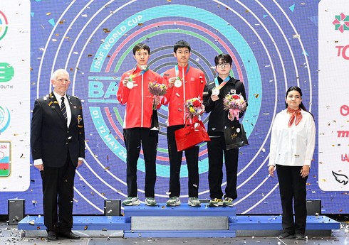 Bakıda keçirilən atıcılıq üzrə Dünya Kubokunda növbəti mükafatçılar müəyyənləşib