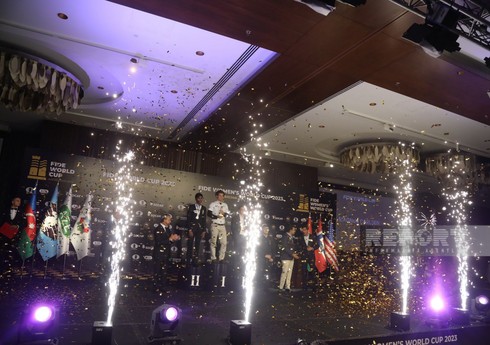 Bakıda təşkil olunan şahmat üzrə Dünya Kubokunun bağlanış mərasimi keçirilib