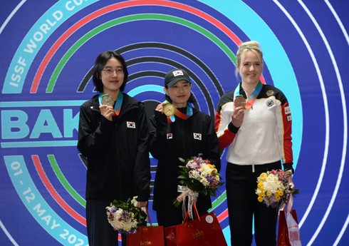 Bakıdakı Dünya Kubokunda 25 metr məsafəyə tapançadan atəş açma üzrə qaliblər müəyyənləşib