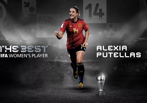 "Barselona"nın yarımmüdafiəçisi Aleksia Putelyas ilin ən yaxşı qadın futbolçusu seçilib