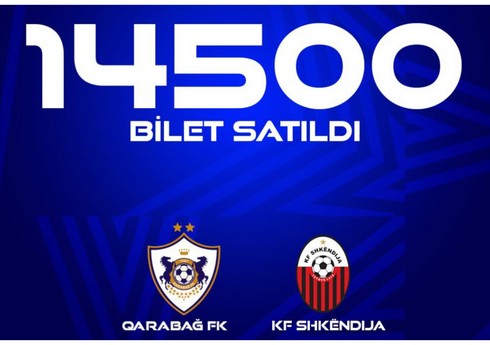 Çempionlar Liqası: "Qarabağ"ın cavab oyununa 14 500 bilet satılıb