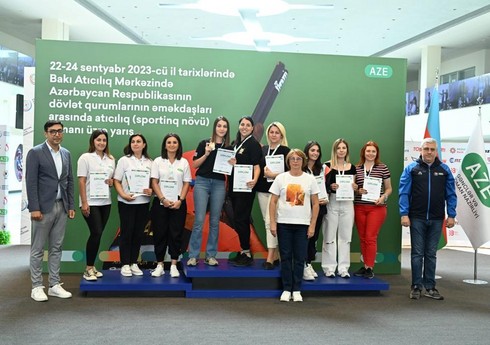 Dövlət qurumlarının əməkdaşları arasında stend atıcılığının sportinq növü üzrə yarışlar başa çatıb