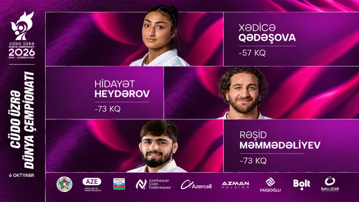 Dünya çempionatı: Cüdoçularımız tatamiyə çıxır - YENİLƏNİR