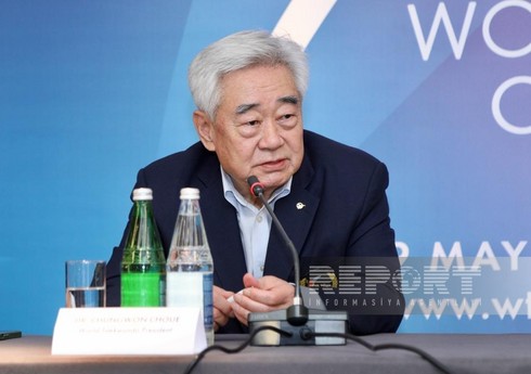 Dünya Taekvondo Federasiyasının prezidenti: “Azərbaycan taekvondo ailəsi üçün mötəbər yerdir”