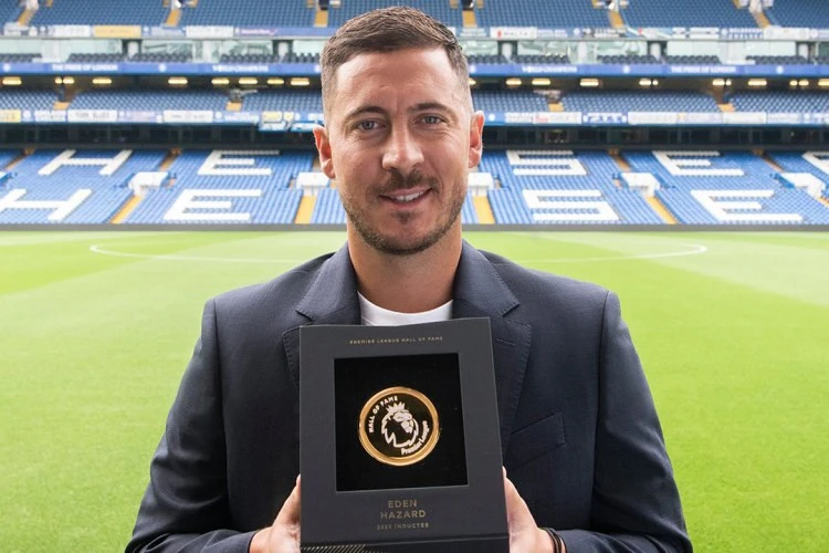 Eden Hazard Premyer Liqanın Şöhrət Zalına daxil edilib