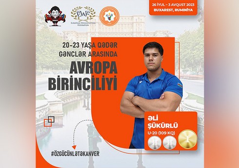 Əli Şükürlü Avropa birinciliyində 3 medal qazanıb