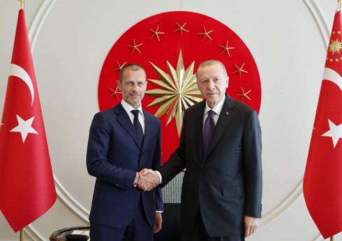 Ərdoğan UEFA Prezidentini qəbul edib