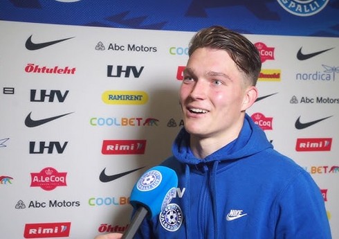 Estoniyalı futbolçu: "Azərbaycan millisinə qarşı oynadığımızı başa düşməliyik"