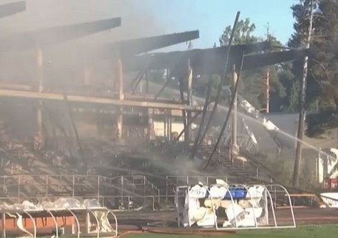 Finlandiya klubuna məxsus stadionda yanğın baş verib