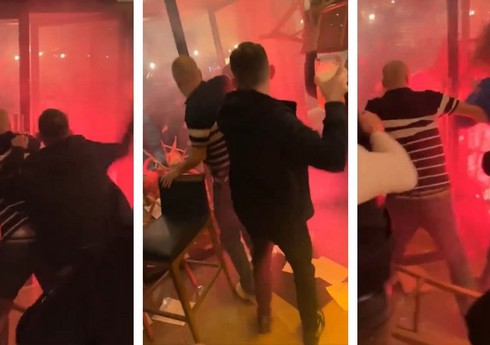 Fransalı azarkeşlər Çempionlar Liqası oyunundan əvvəl qonaq fanatlara hücum ediblər