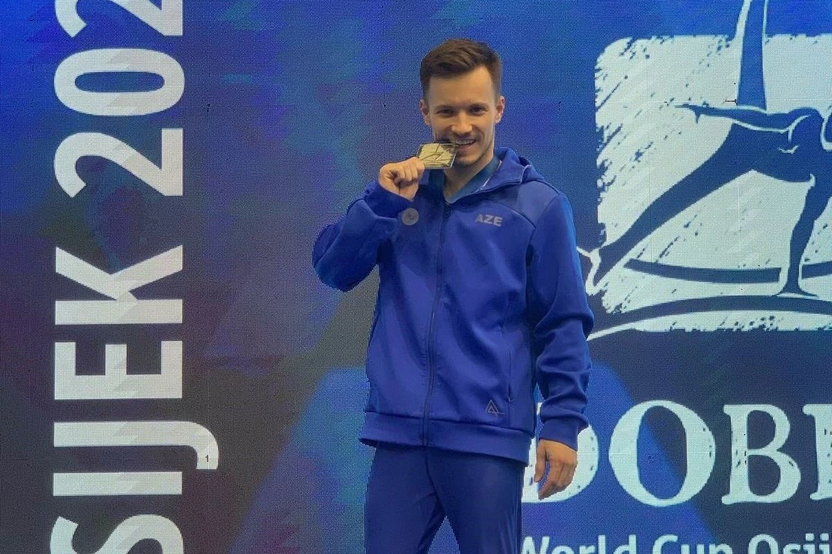 Gimnastımız Dünya kubokunda gümüş medal qazanıb