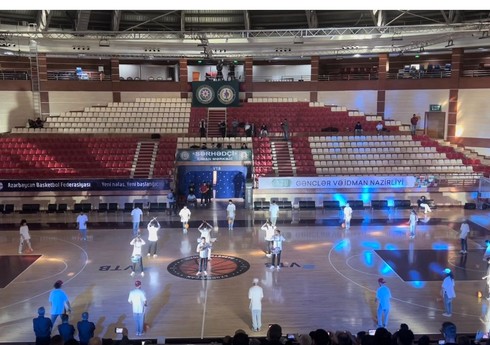 Heydər Əliyevin 100 illiyinə həsr olunan beynəlxalq basketbol turnirinin açılış mərasimi keçirilib