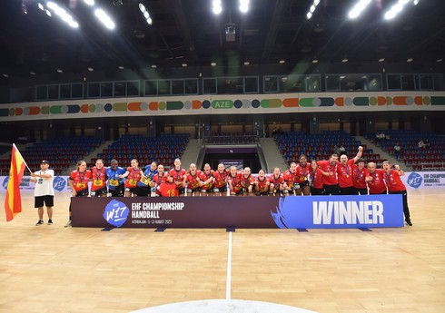 İspaniya həndbol yığması Bakıda keçirilən Avropa çempionatının qalibi olub