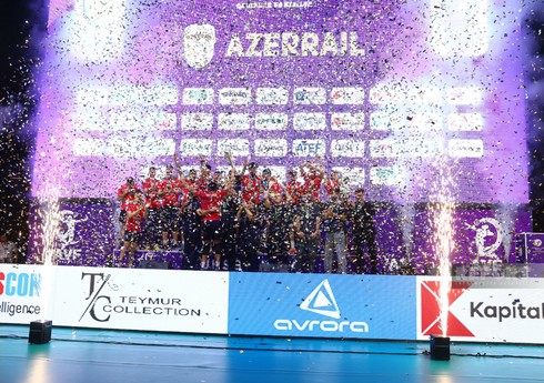 Kişi voleybolçular arasında Azərbaycan Yüksək Liqasının qalibləri mükafatlandırılıb