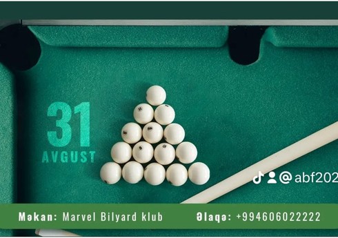 Naxçıvanda bilyard üzrə muxtar respublika birinciliyi keçiriləcək