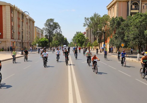 Naxçıvanda velosiped yarışı keçirilib