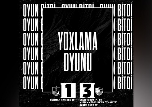 "Neftçi" yoxlama oyununda Türkiyə klubuna uduzub