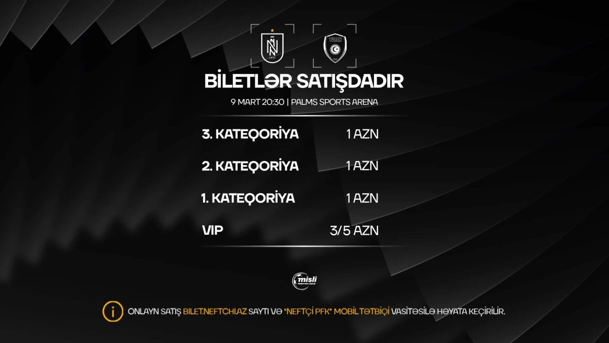 “Neftçi”dən azarkeşlərə jest - Biletlərdə endirim edildi