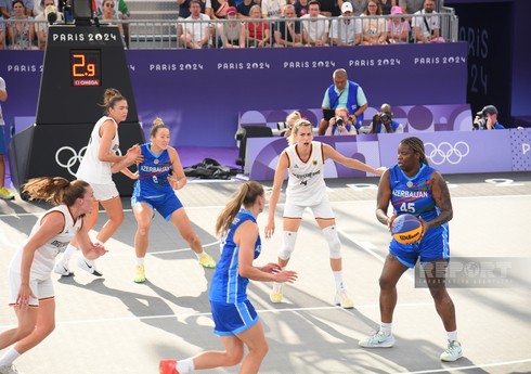 Paris-2024: Azərbaycanın qadınlardan ibarət 3x3 basketbol millisi növbəti görüşünə çıxıb - YENİLƏNİB - 2