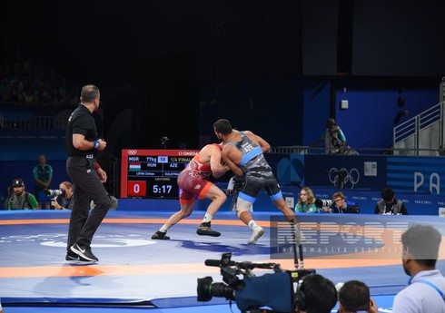 Paris-2024: Azərbaycanın yunan-Roma güləşçisi yarımfinala yüksəlib - YENİLƏNİB