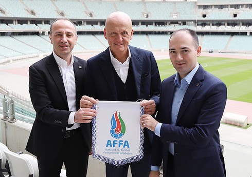 Pyerluici Kollina Bakıda AFFA-nın baş katibi ilə görüşüb