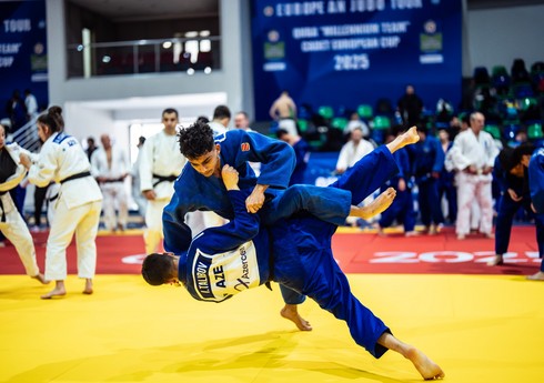 Quba Olimpiya İdman Kompleksində cüdoçuların beynəlxalq təlim-məşq toplanışı davam edir