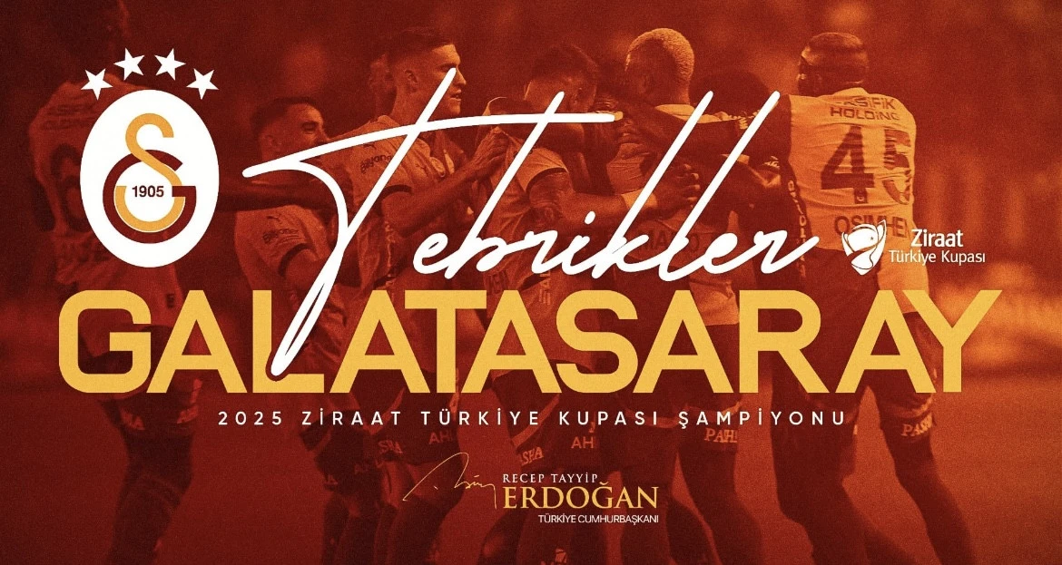 Rəcəb Tayyib Ərdoğan "Qalatasaray"ı təbrik edib - FOTO