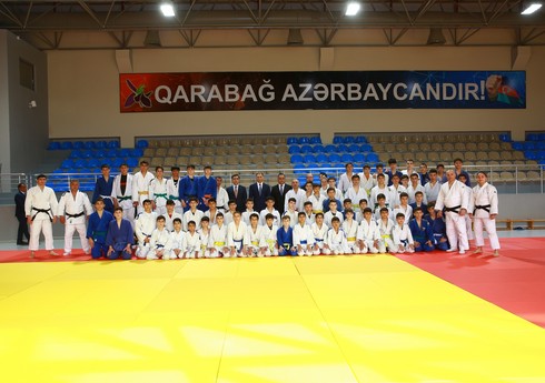 Rəşad Nəbiyev Goranboy və Naftalandakı cüdo bölmələrinə baxış keçirib